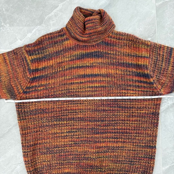 Women’s Urban Outfitters Space-Dyed Colorful Knit Turtleneck Sweater Size XS - Picture 15 of 16